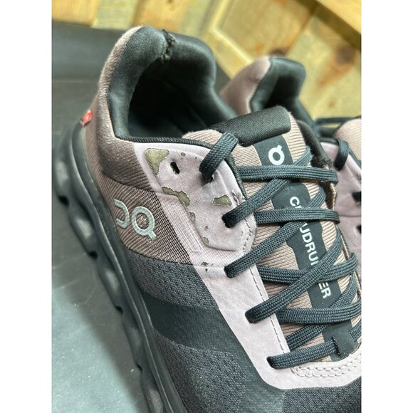 On Cloud Cloudrunner Waterproof Black/Grape Running Shoes Womens Size 7.5 - Picture 2 of 10